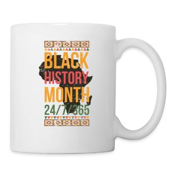 Mois de l’histoire des Noirs 24/7/365 pour Pride African - Mug blanc - blanc - Droite