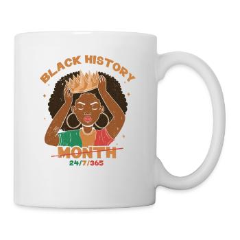 Mois de l’histoire des Noirs 24/7/365 pour Pride African - Mug blanc - blanc - Droite