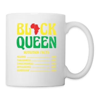 Black Queen Nährwertangaben Für Pride African - Tasse - Weiß - Rechts