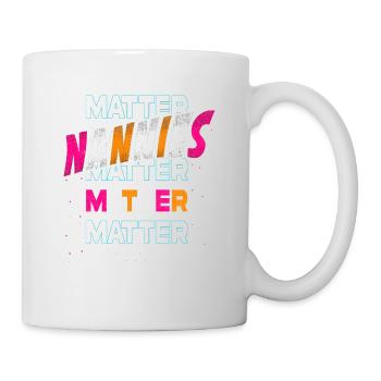Les nounous comptent pour grand-mère grand-mère - Mug blanc - blanc - Droite