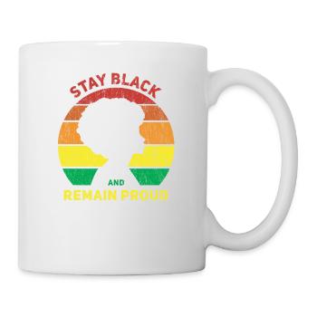 Stay Black And Stay Proud Retro For Pride - Mug - white - Right