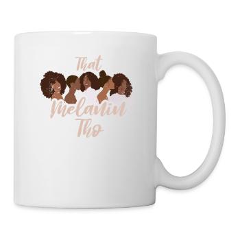 Cette mélanine Tho For Pride Afro-Américain - Mug blanc - blanc - Droite