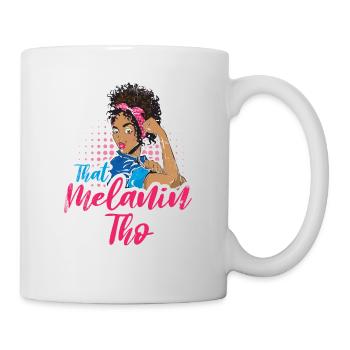 This Melanin Tho For Pride African American - Mug - white - Right