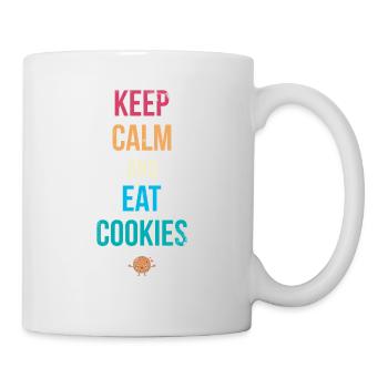 Restez calme et mangez des biscuits pour les boulangers ou les amateurs de pâtisserie - Mug blanc - blanc - Droite