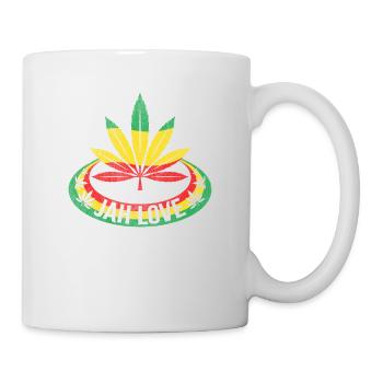 Jah Love Reggae Style Design Pour la Musique Reggae - Mug blanc - blanc - Droite
