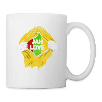 Jah Love Reggae Style Design Pour la Musique Reggae - Mug blanc - blanc - Droite