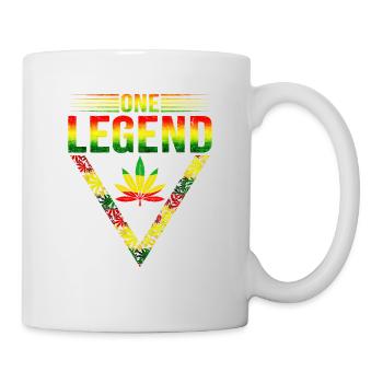 One Legend Reggae Style Design for Reggae Music - Mug - white - Right