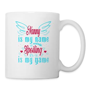 Nounou est mon nom, car la perdition est mon - Mug blanc - blanc - Droite