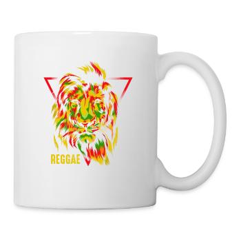 Reggae lion design For reggae music lovers - Mug - white - Right