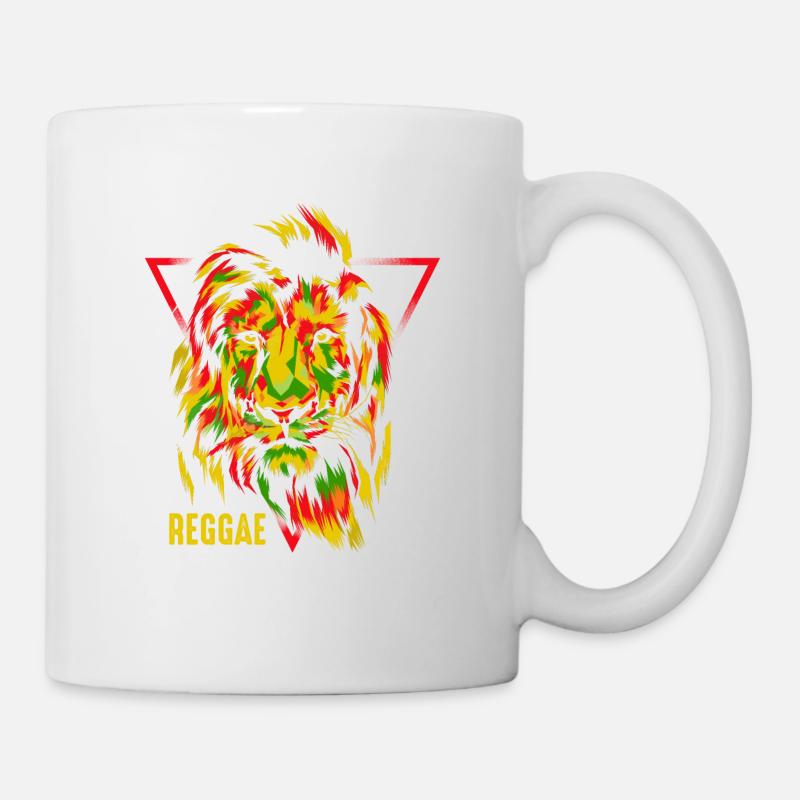 Reggae lion design For reggae music lovers - Mug - white