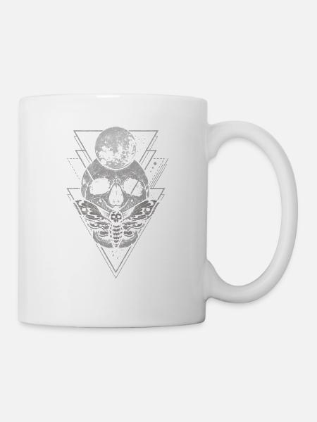Costume occulte de crâne gothique | Pour - Mug blanc - blanc