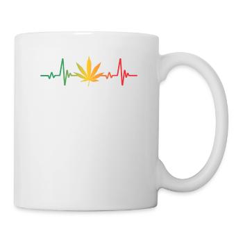 Heartbeat Design For Reggae - Mug - white - Right