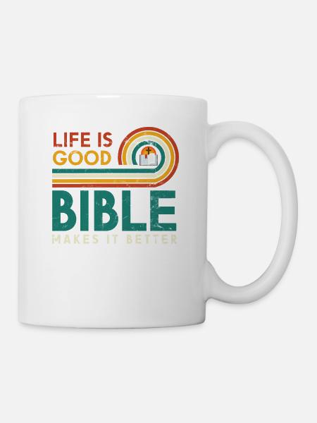 Life is good, Bible makes it better - Mug - white