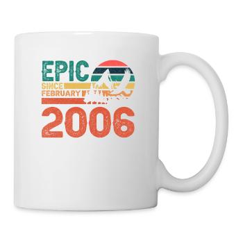 Epic Depuis février 2006 Retro-design Depuis 16 ans - Mug blanc - blanc - Droite