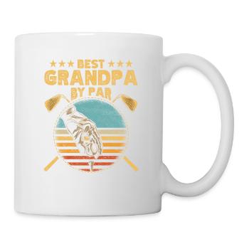 Bester Großvater Von Par Vintage Design Zum Golfen - Tasse - Weiß - Rechts