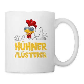 Hühnerflüsterer. Huhn - Tasse - Weiß - Rechts