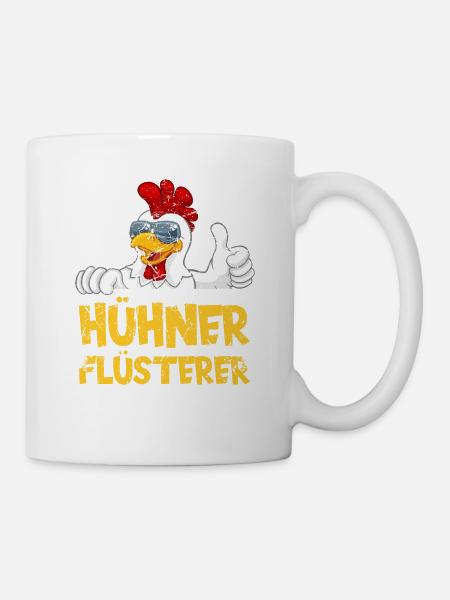 Hühnerflüsterer. Huhn - Tasse - Weiß