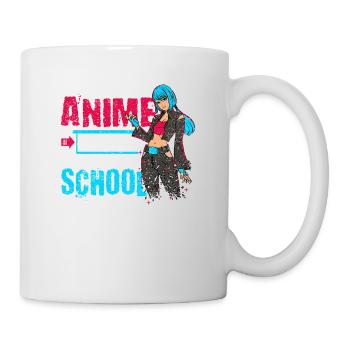 Anime Paused Forced, For Animation To School - Mug - white - Right