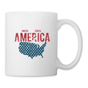 United States of America With US flag for - Mug - white - Right