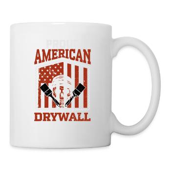 Stolzes Amerikanisches Trockenbau-finisher-design - Tasse - Weiß - Rechts