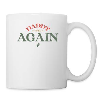 Daddy To Be Again Design For Gender Reveal - Mug - white - Right