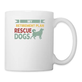 Meine Lieblingsrasse Ist Gerettetes - Tasse - Weiß - Rechts