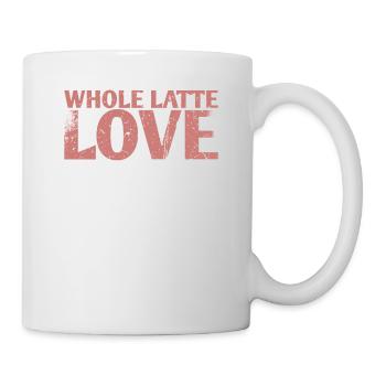 Latte-Liebes-ehe-design entier pour mariés - Mug blanc - blanc - Droite