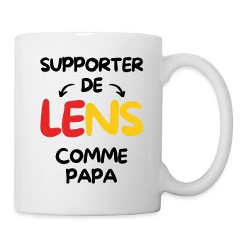 Supporter de Lens comme papa - Mug blanc - blanc - Droite