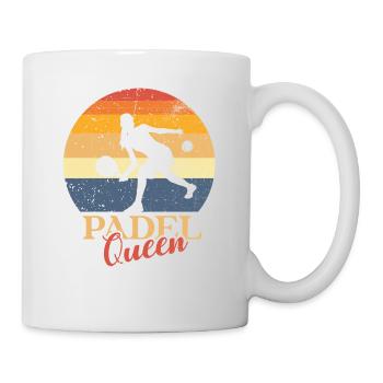 Padel Queen Padelschläger Ball Design Für Padel - Tasse - Weiß - Rechts