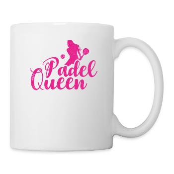 Padel Queen Padelschläger Ball Design Für Padel - Tasse - Weiß - Rechts