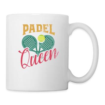 Padel Queen Padelschläger Ball Design Für Padel - Tasse - Weiß - Rechts