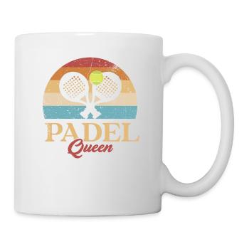 Padel Queen Padelschläger Ball Design Für Padel - Tasse - Weiß - Rechts