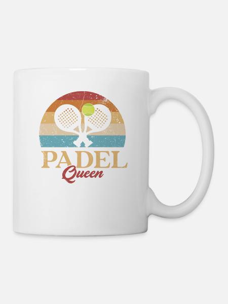 Padel Queen Padel Raquette Ball Design Pour Padel - Mug blanc - blanc