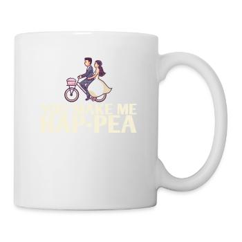 Ils me font Hap-pea-marriage-design pour la mariée - Mug blanc - blanc - Droite