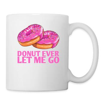 Donut ever let me go, wedding design for - Mug - white - Right
