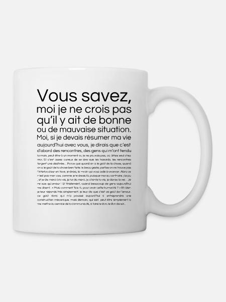 Bonne ou de mauvaise situation - Mug blanc - blanc