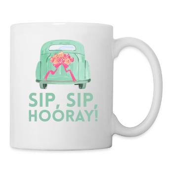 Sip Sip Hurra Marriage Draft For Bridal Groom - Mug - white - Right