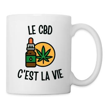 Le CBD c'est la vie - Mug blanc - blanc - Droite