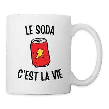 Le soda c'est la vie - Mug blanc - blanc - Droite