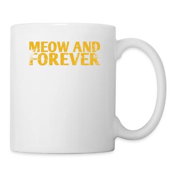 Meow and Forever Marriage Design for the Bride and - Mug - white - Right