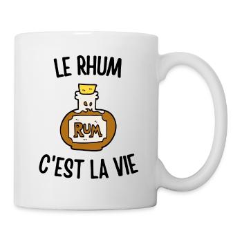 Le rhum c'est la vie - Mug blanc - blanc - Droite