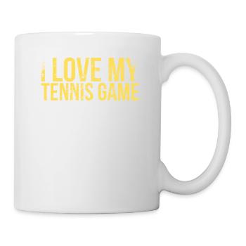 Ich Liebe Mein Tennisspieldesign Für Tennisfans - Tasse - Weiß - Rechts