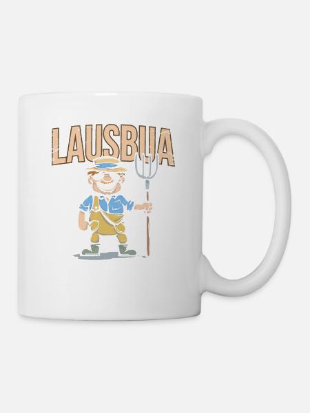 Lausbua - Tasse - Weiß