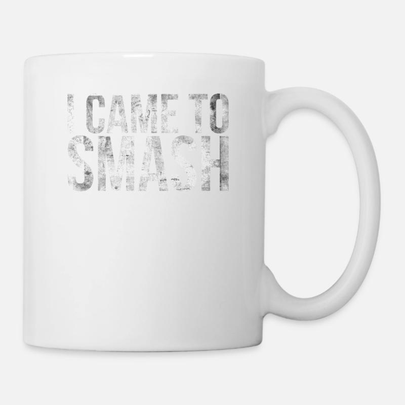 Ich Bin Gekommen, Um Für Badmintonspieler Oder - Tasse - Weiß