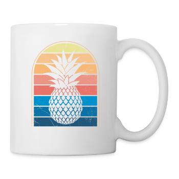 Pineapple retro design For beach lovers Pineapple - Mug - white - Right