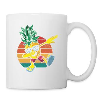 Dabbing Pineapple Sunglasses Design For The - Mug - white - Right