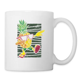 Dabbing Pineapple Sunglasses Design For The - Mug - white - Right