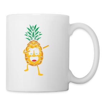 Dabbing pineapple design For beach lovers - Mug - white - Right