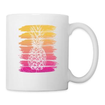 Pineapple retro design For beach lovers Pineapple - Mug - white - Right