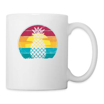Design rétro ananas pour les amoureux de la plage Ananas - Mug blanc - blanc - Droite